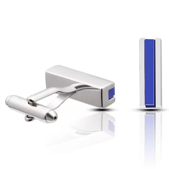 Timeless Bar Stainless Steel Cuff Links - Picture 1 of 5